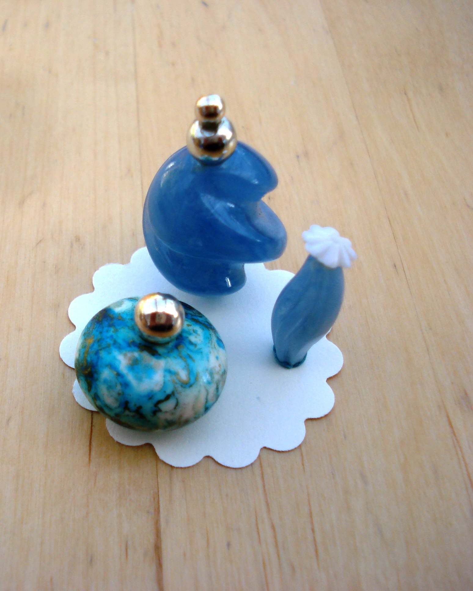 ENSEMBLE DE 3 MINI FLACONS DE PARFUMS rf 1 chelle poupes 29/3